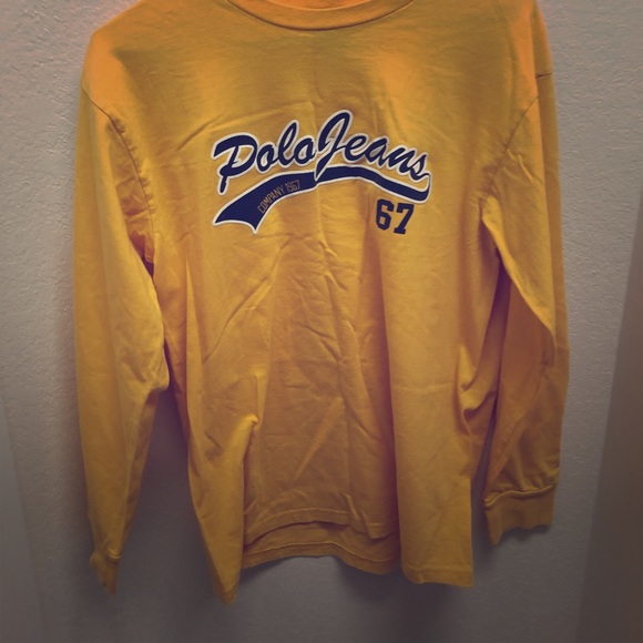 Polo jeans Yellow long sleeve tee - Picture 1 of 4